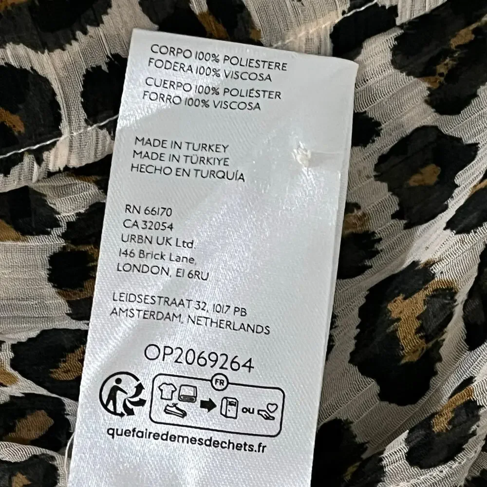 Maeve Leopard Print Pheasant Blouse Size 1X